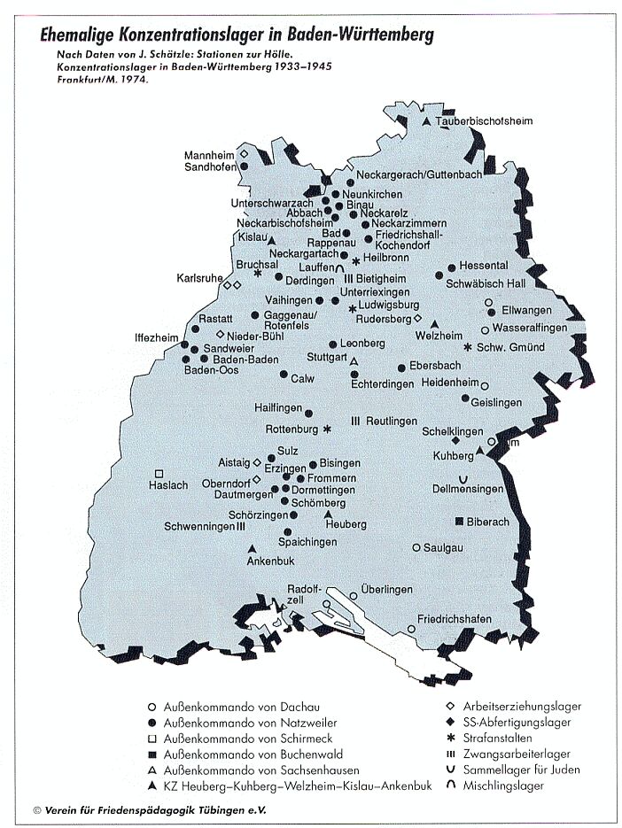KZ in Südwestdeutschland